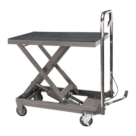 sheet metal hydraulic lift table|engine table lift harbor freight.